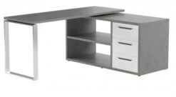 Bureau D'angle Réversible 3 Tiroirs NET