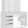 Coiffeuse Sherry Avec Miroir Et Tabouret
