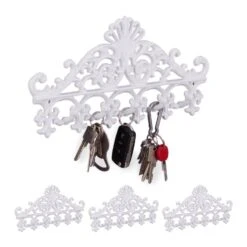 4x Portemanteaux Muraux En Fonte Argenté -Reflet Maison 9b41e3ef99f0402bb0fa1b720a9b0162