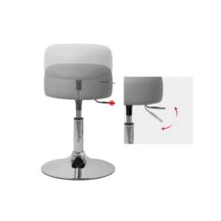 Pouf Ø 33 Cm Blanc -Reflet Maison a00370d3f5b9466d845718abe3689b10