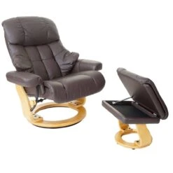 Fauteuil Relax Calgary XXL Avec Tabouret