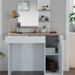 Coiffeuse Julia Blanc -Reflet Maison a0c711f3e298412c867c780fae851861