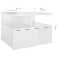 VIDAXL Table De Chevet Flottante -Reflet Maison a59f9c5b98f84906b6be7d968fa09d30