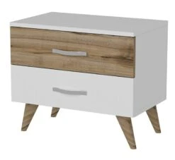 Table De Chevet Allerød à 2 Tiroirs