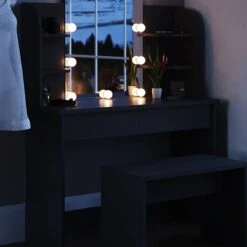 Coiffeuse Charlotte Blanc Avec Banc -Reflet Maison a8e47b330d7846ca8f1f406e114f70d7