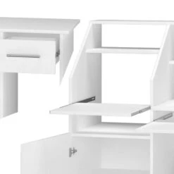 Bureau Ordinateur Edwin Blanc -Reflet Maison ac41aa465b41443981a677471cdb7d27