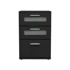 Table De Nuit 40x60x38cm Noir -Reflet Maison b1b01b773ef04b60a413e7bfc2411f07