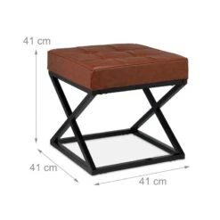 Tabouret En Similicuir -Reflet Maison b5ee0c36bce04ae6bca8f5c7761cdb9f