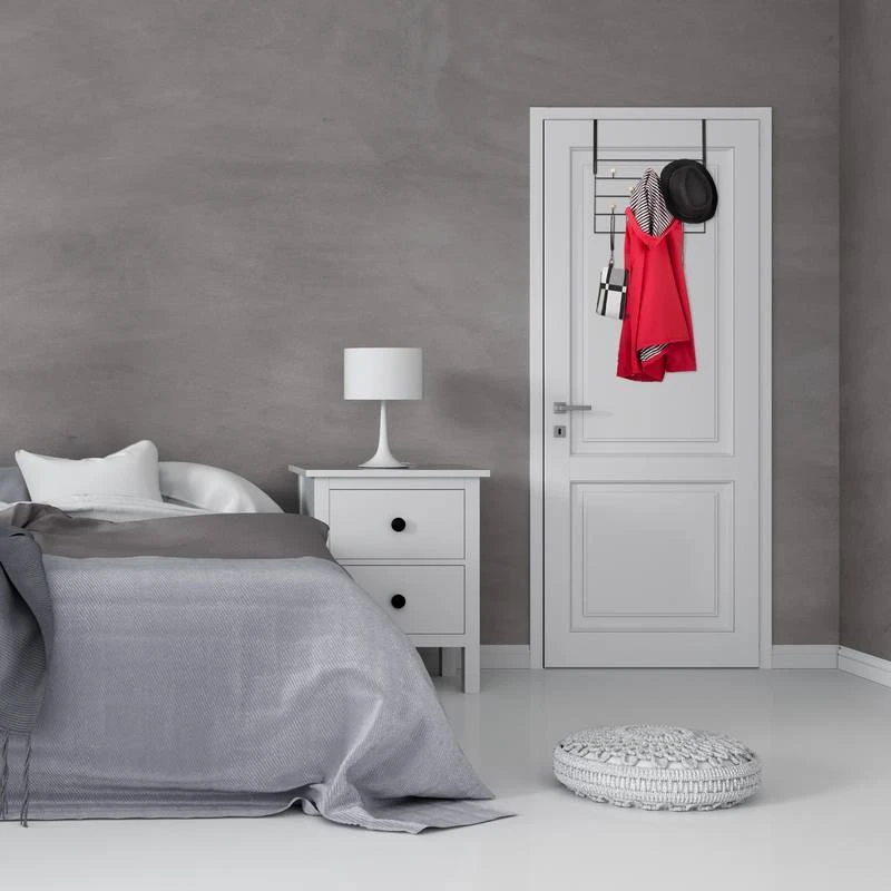 Porte-manteau Porte 10 Crochets Noir 4 Porte-manteau Porte 10 Crochets Noir – Image 4