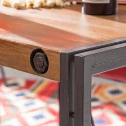 Table Haute MANCHESTER -Reflet Maison bartisch manchester akazie massiv aluminium akazie anthrazit 4873772