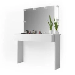 Coiffeuse Azuravec Miroir Et LED -Reflet Maison bd8ffc3320584dd29d15ca48908559b3