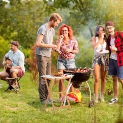 Table Pliante Blanche En Bambou -Reflet Maison bd9502c79dd24ecc9a89887caa936f44