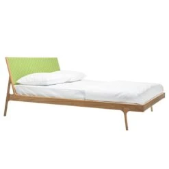 Lit Fleek II -Reflet Maison bett fawn ii eiche massiv 180 x 200cm eiche 3869612