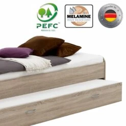 Lit Gigogne Pedro 90x200 7 Lit Gigogne Pedro 90x200 -Reflet Maison bett saania eiche 1388672