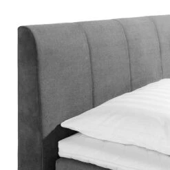 Lit Boxspring Baila -Reflet Maison boxspringbett baila webstoff 100 x 200cm h2 bis 80 kg bonellfederkernmatratze anthrazit 713834