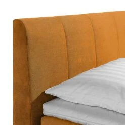 Lit Boxspring Baila -Reflet Maison boxspringbett baila webstoff 100 x 200cm h2 bis 80 kg bonellfederkernmatratze gelb 711774