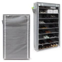 2x Meubles à Chaussures Anthracite