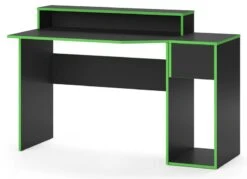 Bureau Ordinateur Kron Noir/vert Set 2