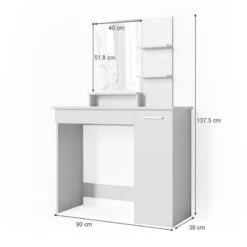 Coiffeuse Julia Blanc -Reflet Maison c1ec1994a5304e5dbbd0fb788499cc9a