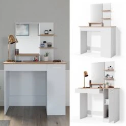 Coiffeuse Julia Blanc -Reflet Maison c3b01e1d122e4a4fa3bab63aa96007c5