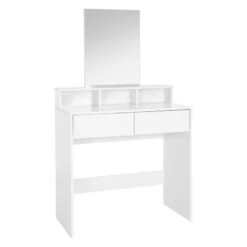 Coiffeuse + Miroir 80x40x140cm Blanc -Reflet Maison c804831db4d642fd8c4507eeea8f0f2e