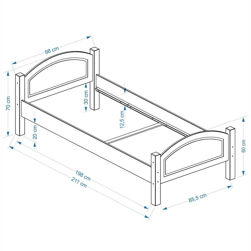 Lit Simple FLIMS 90x200 Cm 2 Lit Simple FLIMS 90x200 Cm – Image 2
