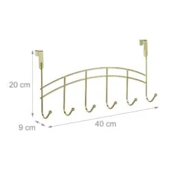 2 X Patères De Porte Avec 6 Crochets -Reflet Maison c969382808a4412aac20082dd8204d16