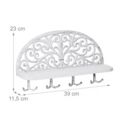 Porte-manteaux Mural Blanc En Lot De 4 -Reflet Maison cd4cf8e5490e4c86bc99fcc93c650129 3