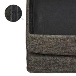 Tabouret De Rangement Pliant En Lin -Reflet Maison cd584315aa1d44758dba15a692809495