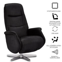 Fauteuil Relax Delta Noir -Reflet Maison ce6cf45a6cd0417393c1b8b42ff7f372