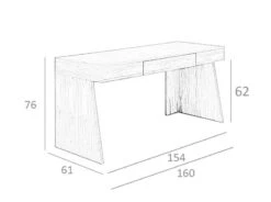 Bureau En Bois De Noyer Et Acier Noir -Reflet Maison cf4fd15bcd7d42cf9251a4da3011c3ff