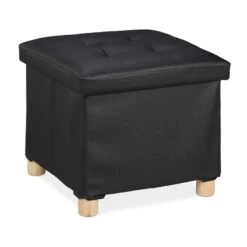 Pouf De Rangement En Similicuir -Reflet Maison cfe82b30af9a4e6980af510987936f08
