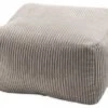 Pouf Carré En Tissu Velours Cotelé