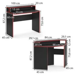Bureau Ordinateur Kron Noir/rouge Set 3 -Reflet Maison d31c80b41b0c4f3fbc0b39f2d9777838.cropped 54 39 921 929.processed