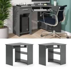 Bureau Ordinateur D'angle Odin Sonoma -Reflet Maison d67577dada42452e93ba9b20848aff84