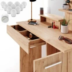 Coiffeuse Julia Avec Tabouret Et LED -Reflet Maison de9d8008a5f44288a7984f6748f21383