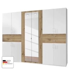 Armoire à Portes Battantes Taiga -Reflet Maison drehtuerenschrank taiga alpinweiss plankeneiche dekor 5037712