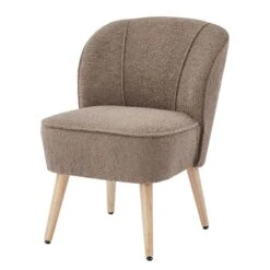 Fauteuil TIVOLI Tissu Bouclette Kaki -Reflet Maison e02c73959e9d43a087c19eee4b97996a