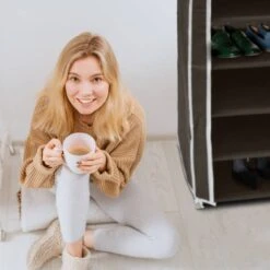 1xArmoire à Chaussures En Tissu Pliante -Reflet Maison e09576d822554a55a540ff5e870261d1 1