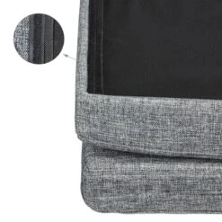 Tabouret De Rangement Pliant En Lin -Reflet Maison e23ab965af0f4b0e8676df709203e358