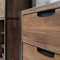 Buffet 170cm 3 Tiroirs 2 Portes Acacia -Reflet Maison e61bbc0f9dcd49a3a44c57d1be66d106