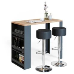 Table De Bar 117cm Anthracite/goldkraft -Reflet Maison e7342c7b620f42c9b2cf2cf41074d9a8