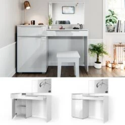 Coiffeuse Little Lilli Blanc Brillant -Reflet Maison e80f13971e6c4f43ac0b921ad3be2509