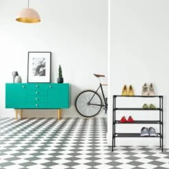 Étagère à Chaussures 4 Niveaux -Reflet Maison e91199aeb64040bba810223e0acf3d04