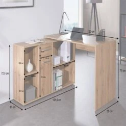 Bureau Chêne Sauvage CARMEN -Reflet Maison e9ac4710eba54e118160344bb6860806