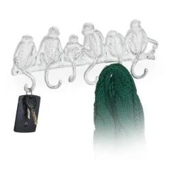 Portemanteau Blanc Design Singes