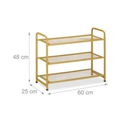 Étagère Argentée à Chaussures -Reflet Maison ec8df159cba843ebb5d6007e451b8b7e