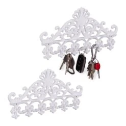 2x Porte-manteau Mural En Fonte Noir -Reflet Maison ee2fa1f716034d20a9aea24a74ce4a80