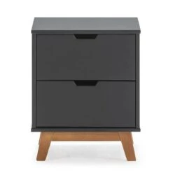 Table Chevet Miranda 2 Tiroir Anthracite -Reflet Maison eeb06dcfb15b40f393c9bbc5369b48e1