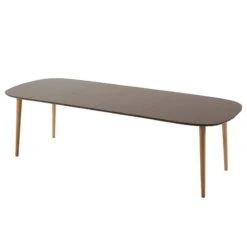 Table Extensible Dalila -Reflet Maison esstisch dalila mit ausziehfunktion buche teilmassiv braun 160 x 100 cm 1283998